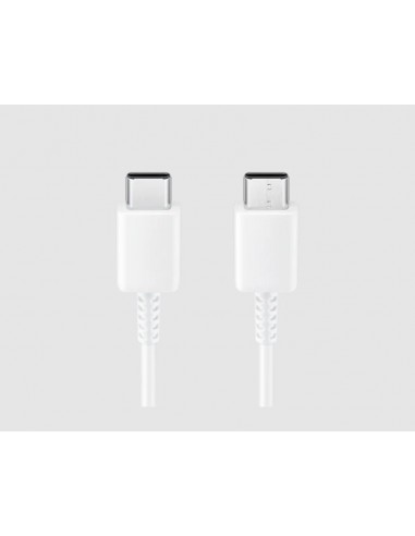 Cable USB original Samsung universal TIPO C a TIPO C blanco suelto (Bulk)