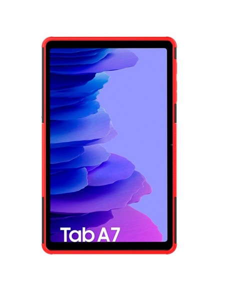 Carcasa reforzada cama TPU Samsung Galaxy Tab A7 2020 10,4 pulgadas (T500-T505) roja y negra