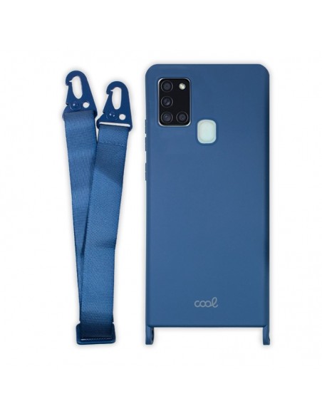 Carcasa TPU para Samsung A217 Galaxy A21s cinta azul