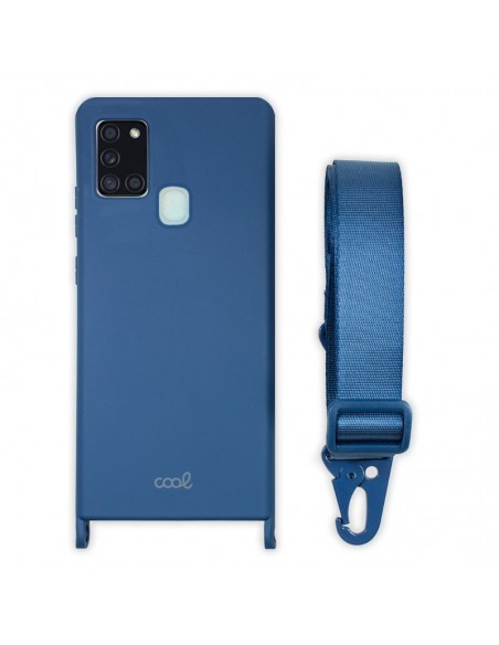 Carcasa TPU para Samsung A217 Galaxy A21s cinta azul