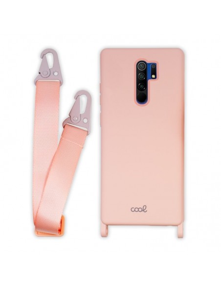 Carcasa TPU para Xiaomi Redmi 9 cinta rosa palo