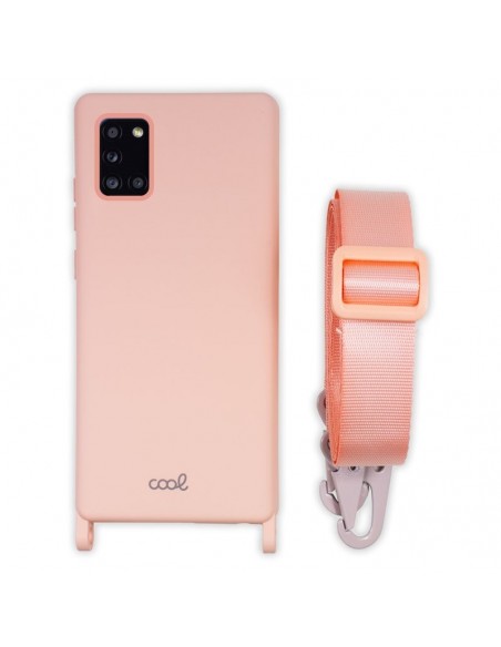 Carcasa TPU para Samsung A315 Galaxy A31 cinta rosa