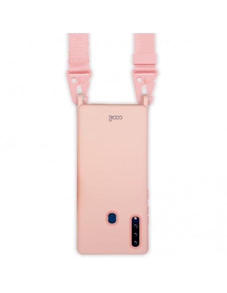 Carcasa TPU para Samsung A207 Galaxy A20s cinta rosa