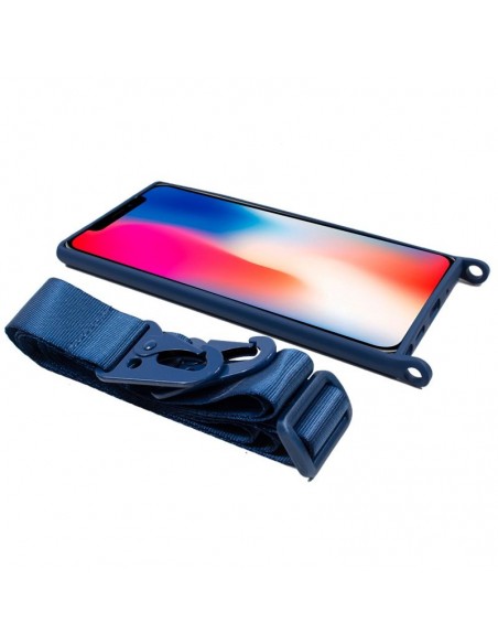 Carcasa TPU para iPhone X / iPhone XS cinta azul