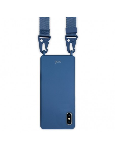 Carcasa TPU para iPhone X / iPhone XS cinta azul