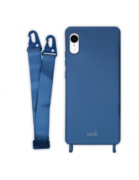 Carcasa TPU para iPhone XR cinta azul