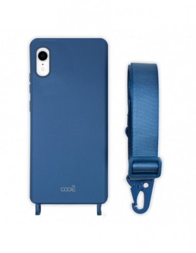 Carcasa TPU para iPhone XR cinta azul