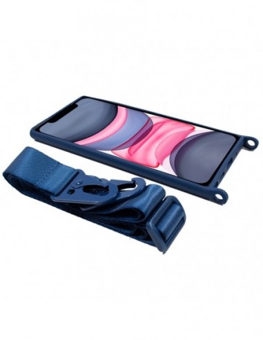 Carcasa TPU para iPhone 11 cinta azul