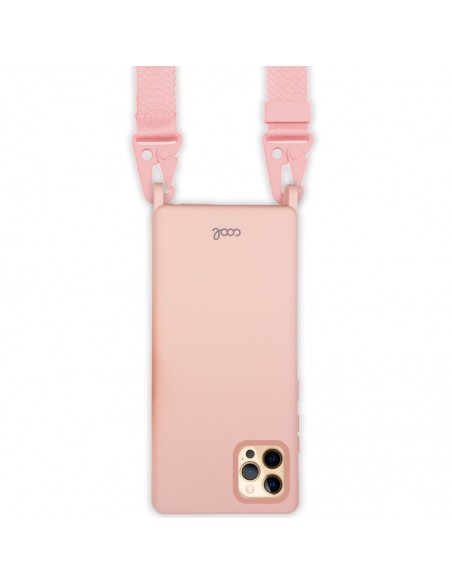 Carcasa TPU para iPhone 12 Pro Max cinta rosa palo