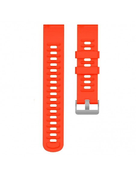 Correa universal 22mm Amazfit GTR / Stratos / Huawei / Samsung / COOL Bristol goma roja coral