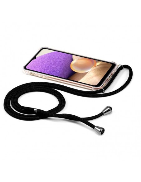 Carcasa TPU para Samsung A326 Galaxy A32 5G cordón negra