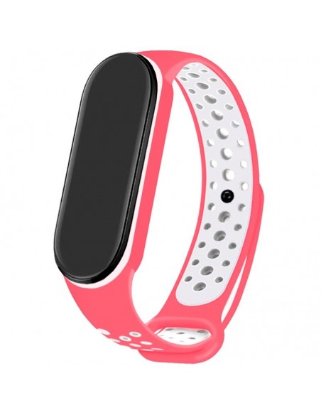 Correa deportiva para Xiaomi Mi Band 5 / Mi Band 6 / Amazfit Band 5 rosa fucsia