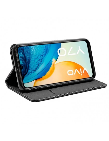 Funda libro soporte TPU Vivo Y70 negra
