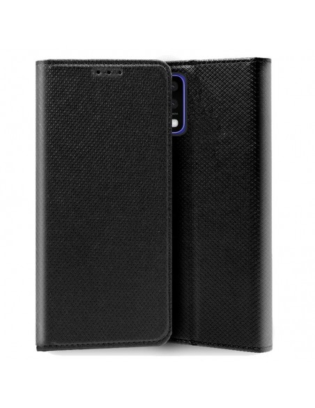 Funda libro soporte TPU LG K52 negra