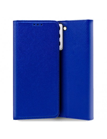 Funda libro soporte TPU Samsung G990 Galaxy S21 azul