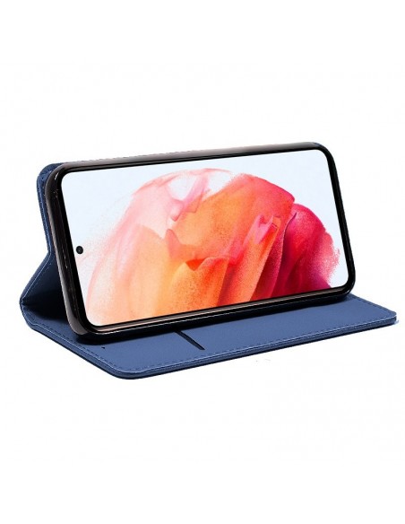 Funda libro soporte TPU Samsung G990 Galaxy S21 azul