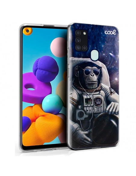 Carcasa TPU para Samsung A217 Galaxy A21s diseño Mono Astronauta
