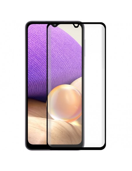 Protector pantalla vidrio templado para Samsung A326 Galaxy A32 5G negro (Pegado total 3D)