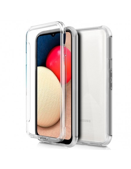 Funda gel TPU 3D para Samsung A025F Galaxy A02s transparente (Frontal + trasera)