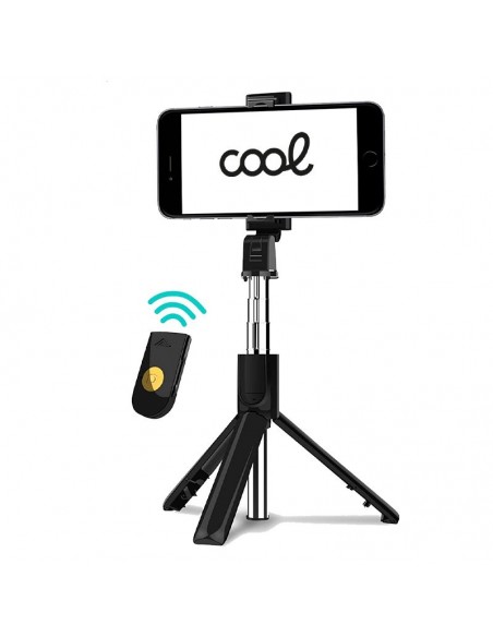 Soporte trípode extensible universal COOL + Mando selfie Bluetooth