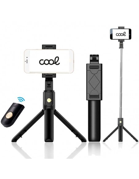 Soporte trípode extensible universal COOL + Mando selfie Bluetooth