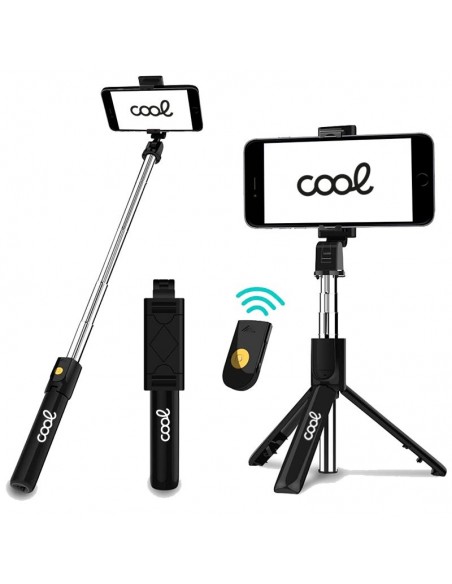 Soporte trípode extensible universal COOL + Mando selfie Bluetooth