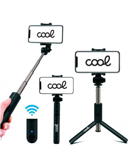Soporte trípode extensible universal COOL + Mando selfie Bluetooth
