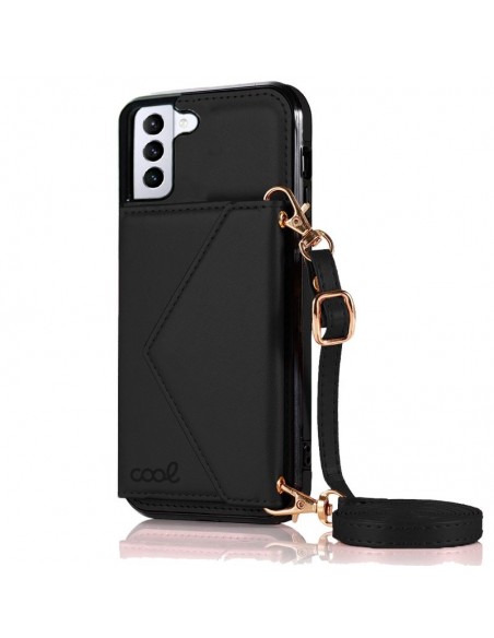 Carcasa colgante cama TPU Samsung G996 Galaxy S21 Plus cartera negra