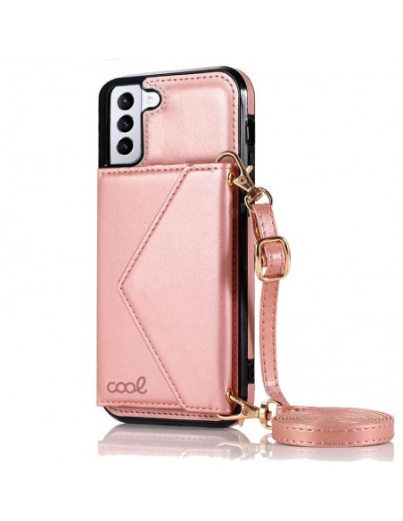 Carcasa colgante cama TPU Samsung G996 Galaxy S21 Plus cartera rosa