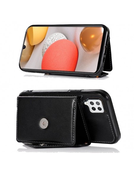 Carcasa colgante cama TPU Samsung A426 Galaxy A42 5G cartera negra