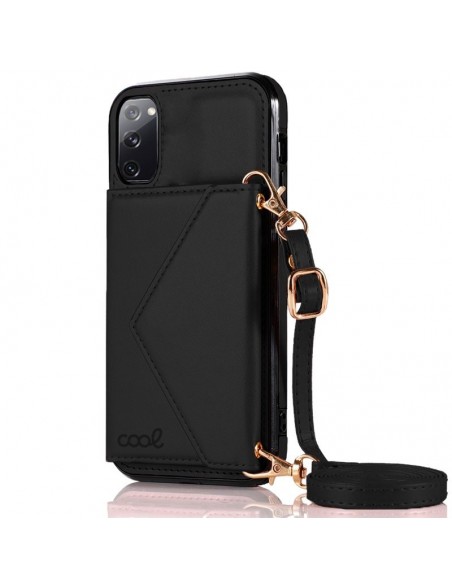 Carcasa colgante cama TPU Samsung G780 Galaxy S20 FE cartera negra