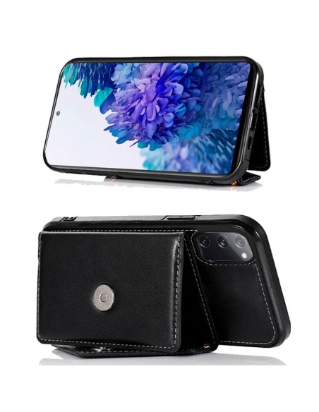 Carcasa colgante cama TPU Samsung G780 Galaxy S20 FE cartera negra