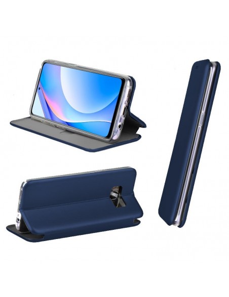 Funda libro soporte Xiaomi Mi 10T Lite Elegance azul marino