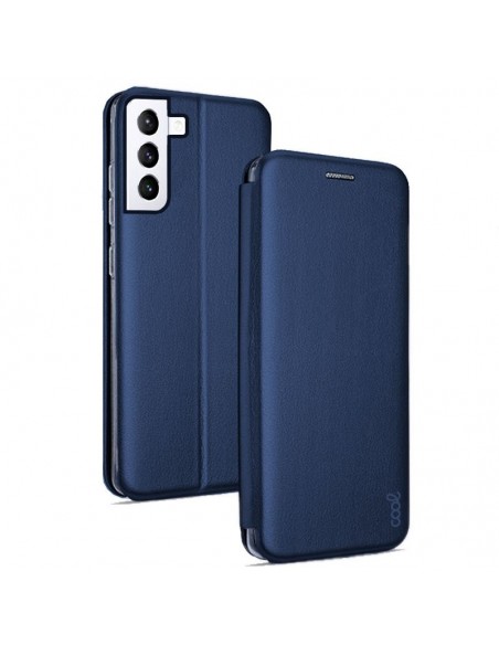 Funda libro soporte Samsung G990 Galaxy S21 Elegance azul marino