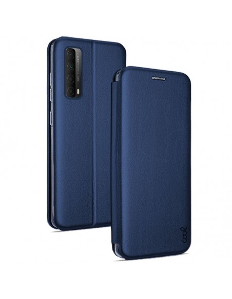 Funda libro soporte Huawei P Smart 2021 Elegance azul marino