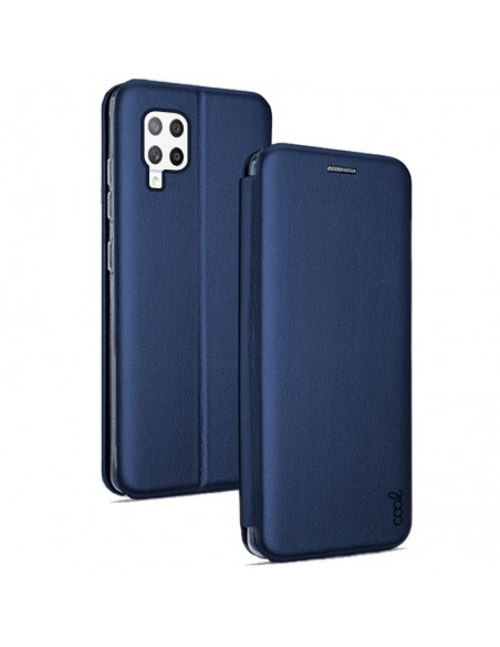 Funda libro soporte Samsung A426 Galaxy A42 5G Elegance azul marino