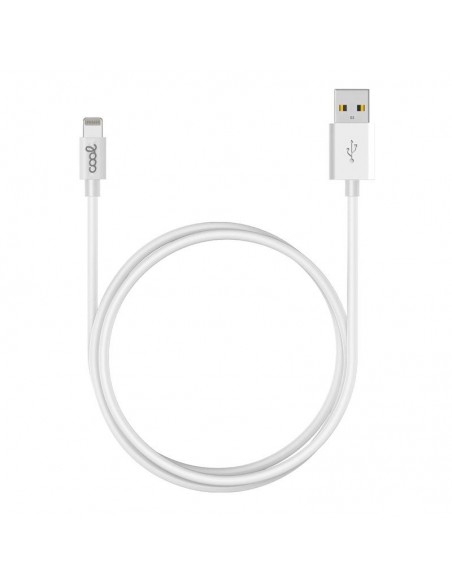 Cable USB compatible COOL lightning para iPhone / iPad (3 metros) blanco