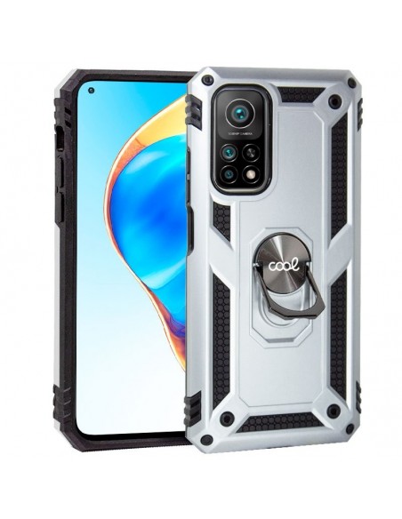 Carcasa reforzada cama TPU Xiaomi Mi 10T / Mi 10T Pro anilla plata