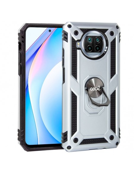 Carcasa reforzada cama TPU Xiaomi Mi 10T Lite anilla plata