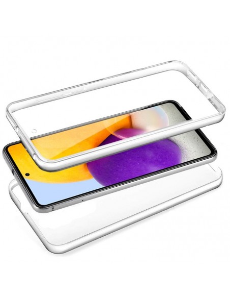 Funda gel TPU 3D para Samsung A725 Galaxy A72 transparente (Frontal + trasera)