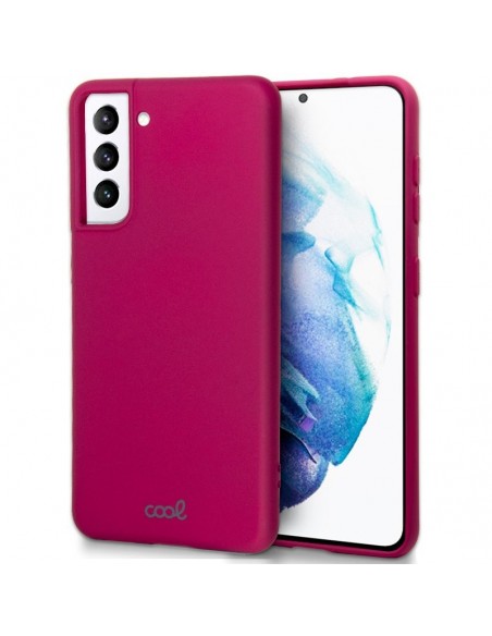 Carcasa TPU cama tela Samsung G996 Galaxy S21 Plus rojo tinto