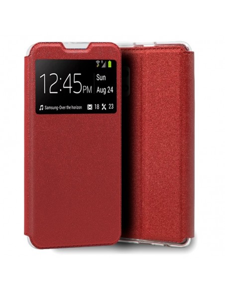 Funda libro soporte TPU Samsung A325 Galaxy A32 4G roja
