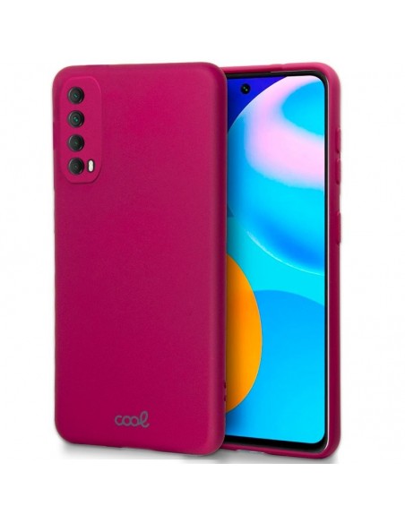 Carcasa TPU cama tela Huawei P Smart 2021 rojo tinto