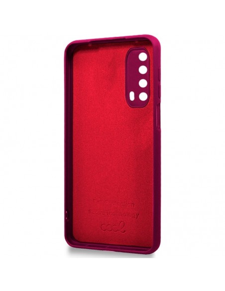 Carcasa TPU cama tela Huawei P Smart 2021 rojo tinto