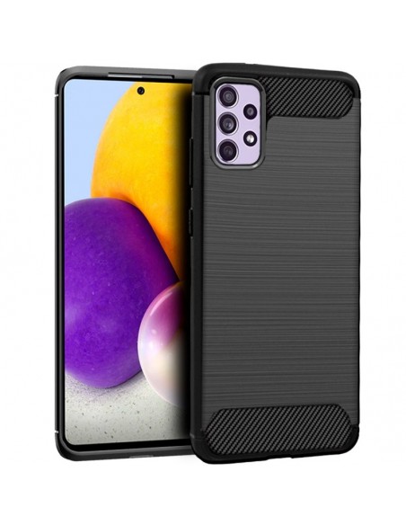 Carcasa TPU Samsung A725 Galaxy A72 carbón negra