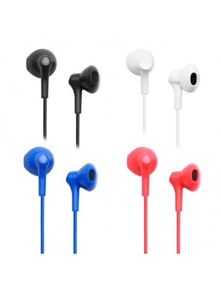 Auriculares 3,5 mm COOL Bora estéreo con micro negros