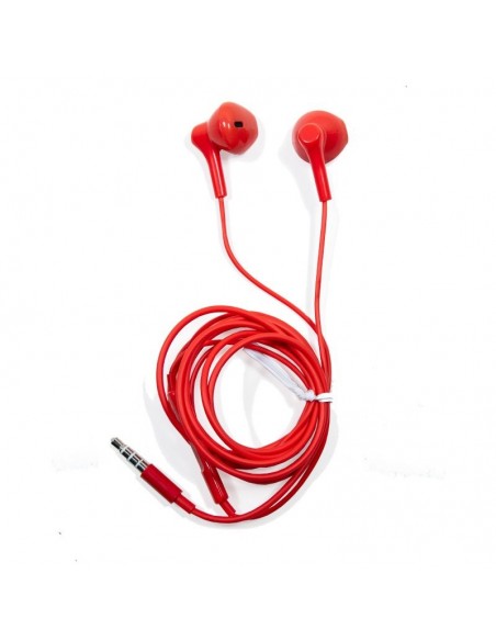 Auriculares 3,5 mm COOL Bora estéreo con micro rojos