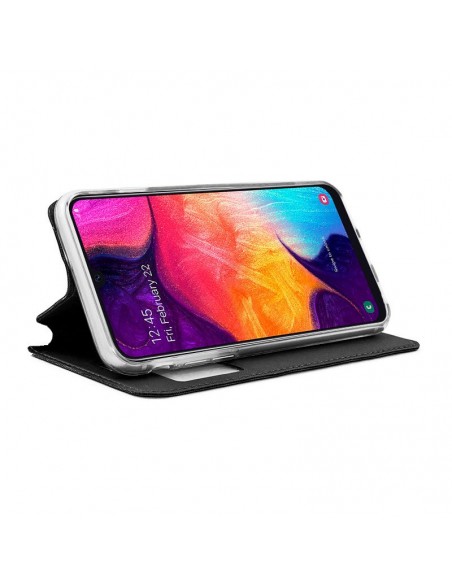Funda libro soporte TPU Samsung A505 Galaxy A50 / A30s negra