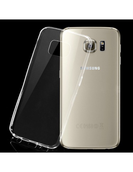 Carcasa borde TPU Samsung G928F Galaxy S6 Edge Plus transparente