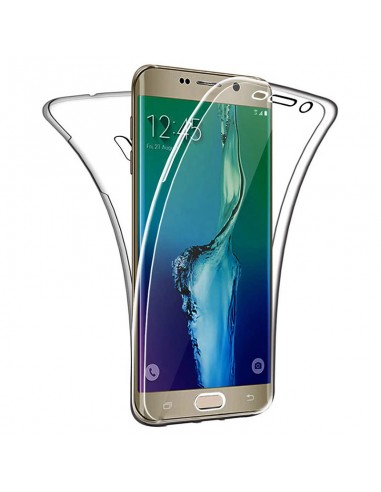 Funda gel TPU 360º 2 en 1 Samsung G928f Galaxy S6 Edge Plus transparente (Frontal + trasera)